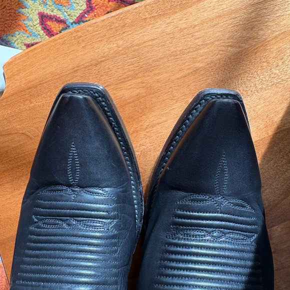 Lucchese Women’s Black Western Leather Boots - Picture 11 of 15